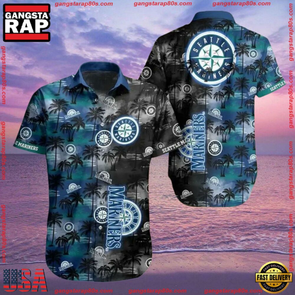 MLB Seattle Mariners Aloha Hawaiian Shirt MLB Seattle Mariners Aloha Hawaiian Shirt