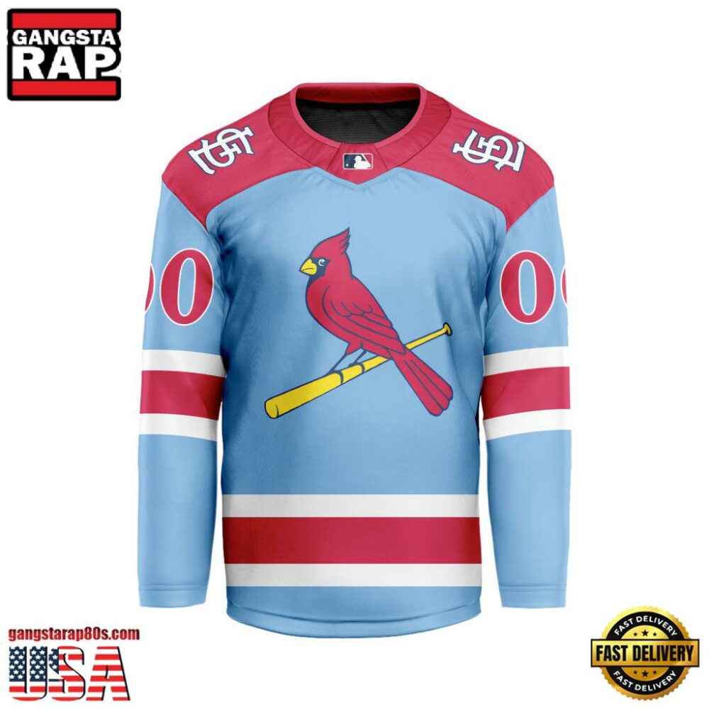 MLB St. Louis Cardinals Special Hockey Jersey Design Concept