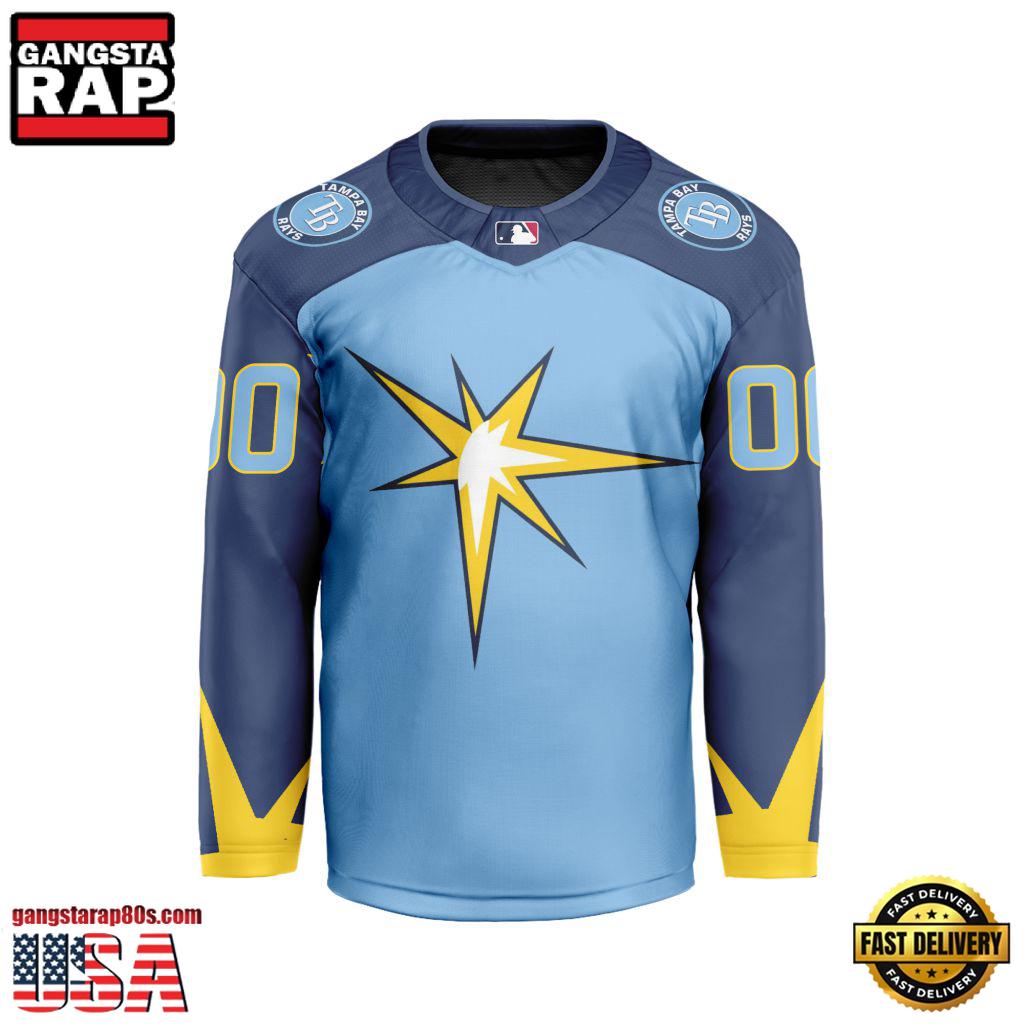 MLB Custom Tampa Bay Rays Special Hockey Jersey Shirt MLB Custom Tampa Bay Rays Special Hockey Jersey Shirt