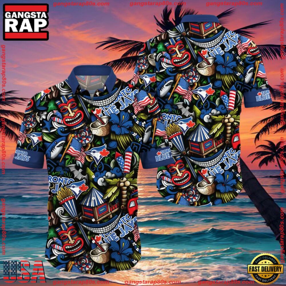 MLB Toronto Blue Jays Flower Aloha Hawaiian Shirt MLB Toronto Blue Jays Flower Aloha Hawaiian Shirt