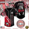 NCAA Custom Name Georgia Bulldogs Between the Hedges New Design Baseball Jersey 2 NCAA Georgia Bulldogs Between the Hedges Baseball Jersey