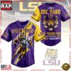 NCAA Custom Name LSU Tigers I Am A Die Hard New Design Baseball Jersey 3 NCAA LSU Tigers I Am A Die Hard Baseball Jersey