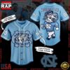NCAA Custom Name North Carolina Tar Heels Big Mascot Logo New Design Baseball Jersey 2 NCAA North Carolina Tar Heels Big Mascot Logo Baseball Jersey