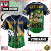 NCAA Custom Name Notre Dame Fighting Irish Let's Go Irish New Design Baseball Jersey 3 NCAA Notre Dame Fighting Irish Let's Go Irish Baseball Jersey