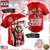 NCAA Custom Name Ohio State Buckeyes For Life New Design Baseball Jersey 3 NCAA Ohio State Buckeyes For Life Baseball Jersey