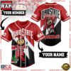 NCAA Ohio State Buckeyes Mascot Go Buckeyes Baseball Jersey