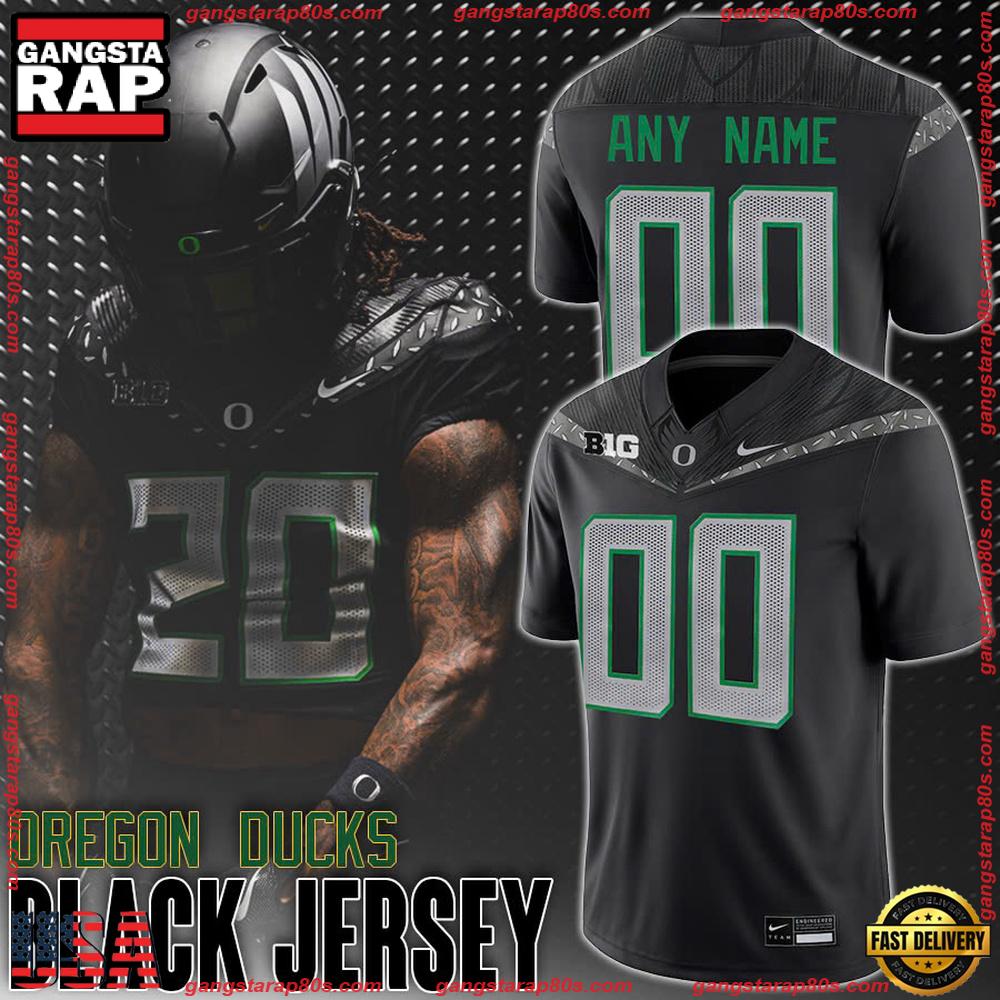 NCAA Oregon Ducks Big Game Black Football Jersey Shirt NCAA Oregon Ducks Big Game Black Football Jersey Shirt
