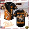 NCAA Custom Name Tennessee Volunteers Football Mascot Ready To Fight New Design Baseball Jersey 2 NCAA Tennessee Volunteers Football Mascot Ready To Fight Custom Baseball Jersey