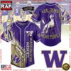 NCAA Washington Huskies Real Dawgs Wear Purple Baseball Jersey