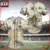 New Orleans Saints NFL Baseball Jersey Shirt Flower