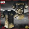 NFL New Orleans Saints New Design Baseball Jersey Shirt 2 New Orleans Saints NFL Baseball Jersey Shirt