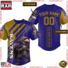 NFL Baltimore Ravens Mascot Flock Around And Find Out Custom Name Number Baseball Jersey 2 NFL Baltimore Ravens Mascot Flock Around And Find Out Custom Name Number Baseball Jersey
