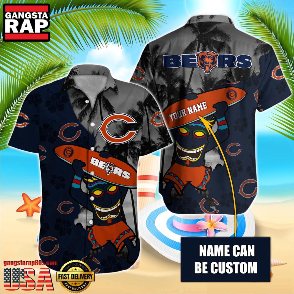 NFL Chicago Bears Retro Custom Hawaiian Shirts For Men Women NFL Chicago Bears Retro Custom Hawaiian Shirts For Men Women