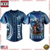 NFL Custom Name Tennessee Titans My Team Mascot Warrior Baseball Jersey 4 NFL Custom Name Tennessee Titans My Team Mascot Warrior Baseball Jersey