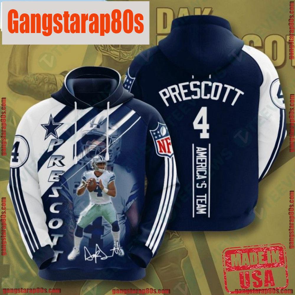 NFL Dallas Cowboys All Over Print Puff Print Unisex Hoodie NFL Dallas Cowboys All Over Print Puff Print Unisex Hoodie