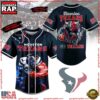 NFL Houston Texans Mascot Go Texans Custom Name Number Baseball Jersey 3 NFL Houston Texans Mascot Go Texans Custom Name Number Baseball Jersey