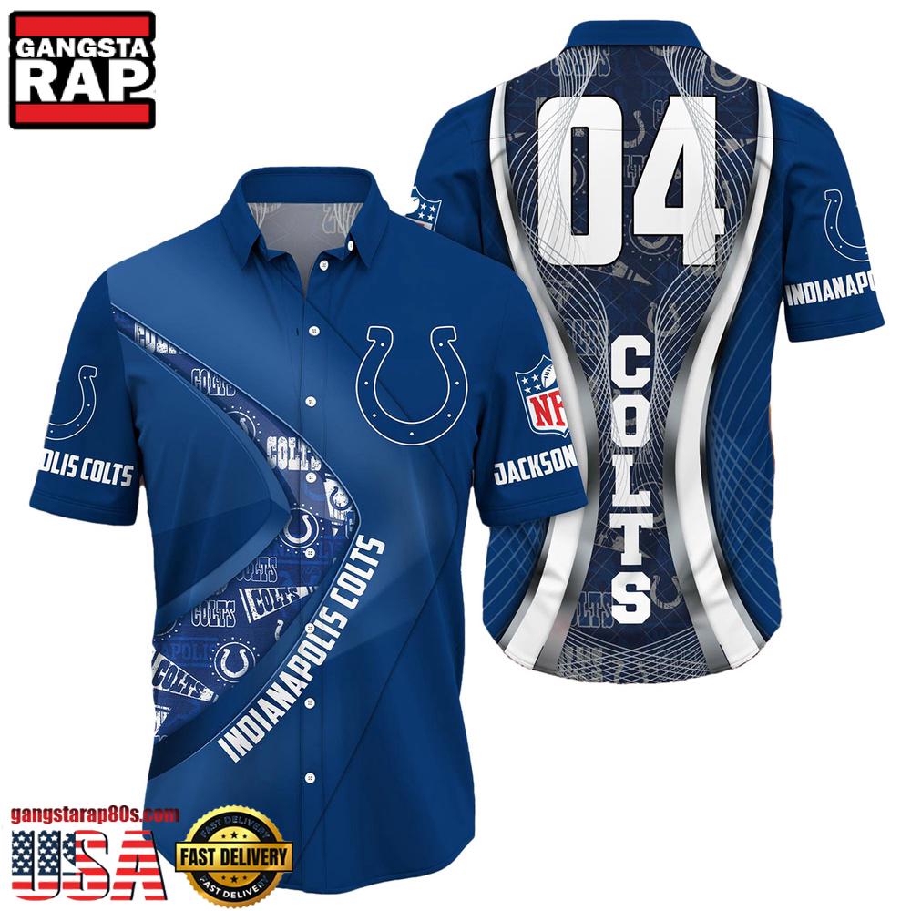 NFL Indianapolis ColtsCustom Name Number New Design Hawaiian Shirt For Men Women NFL Indianapolis ColtsCustom Name Number New Design Hawaiian Shirt For Men Women
