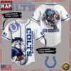 NFL Indianapolis Colts Mascot Go Colts Custom Name Number Baseball Jersey