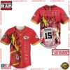 NFL Kansas City Chiefs Game Day Glory Custom Name Number Baseball Jersey 3 NFL Kansas City Chiefs Game Day Glory Custom Name Number Baseball Jersey