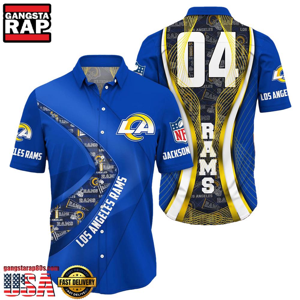 NFL Los Angeles RamsCustom Name Number New Design Hawaiian Shirt For Men Women NFL Los Angeles RamsCustom Name Number New Design Hawaiian Shirt For Men Women