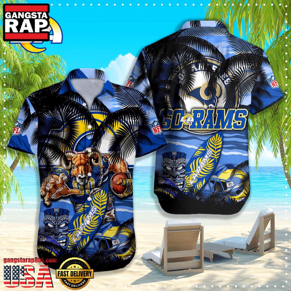 NFL Los Angeles Rams Hawaiian Shirt For Men Women NFL Los Angeles Rams Hawaiian Shirt For Men Women