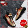 NFL Custom Name San Francisco 49ers Logo Max Soul Shoes Running Sneakers 2 NFL Max Soul Shoes, San Francisco 49ers Clunky Shoes Logo Custom Name Nfl