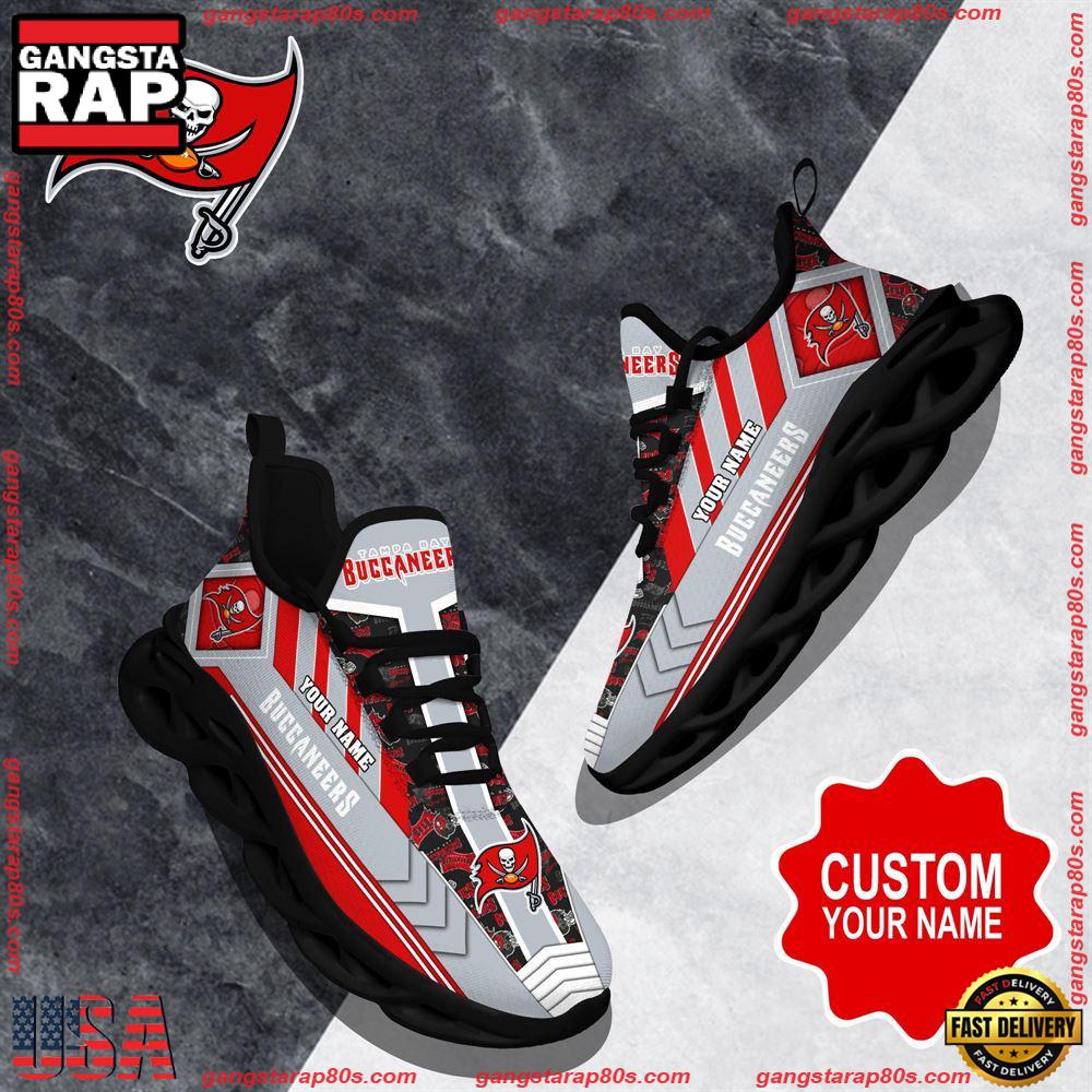 NFL Custom Name Tampa Bay Buccaneers Logo Max Soul Shoes Running Sneakers NFL Custom Name Tampa Bay Buccaneers Logo Max Soul Shoes Running Sneakers
