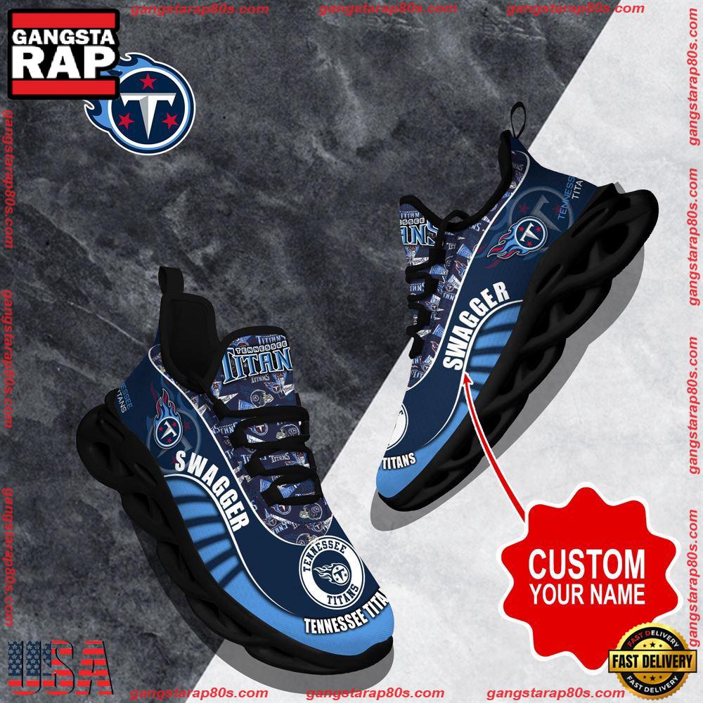 NFL Custom Name Tennessee Titans Sport Football Max Soul Shoes Running Sneakers NFL Custom Name Tennessee Titans Sport Football Max Soul Shoes Running Sneakers