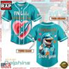 NFL Miami Dolphins Valentines Day Custom Name Number Baseball Jersey 2 NFL Miami Dolphins Valentines Day Custom Name Number Baseball Jersey