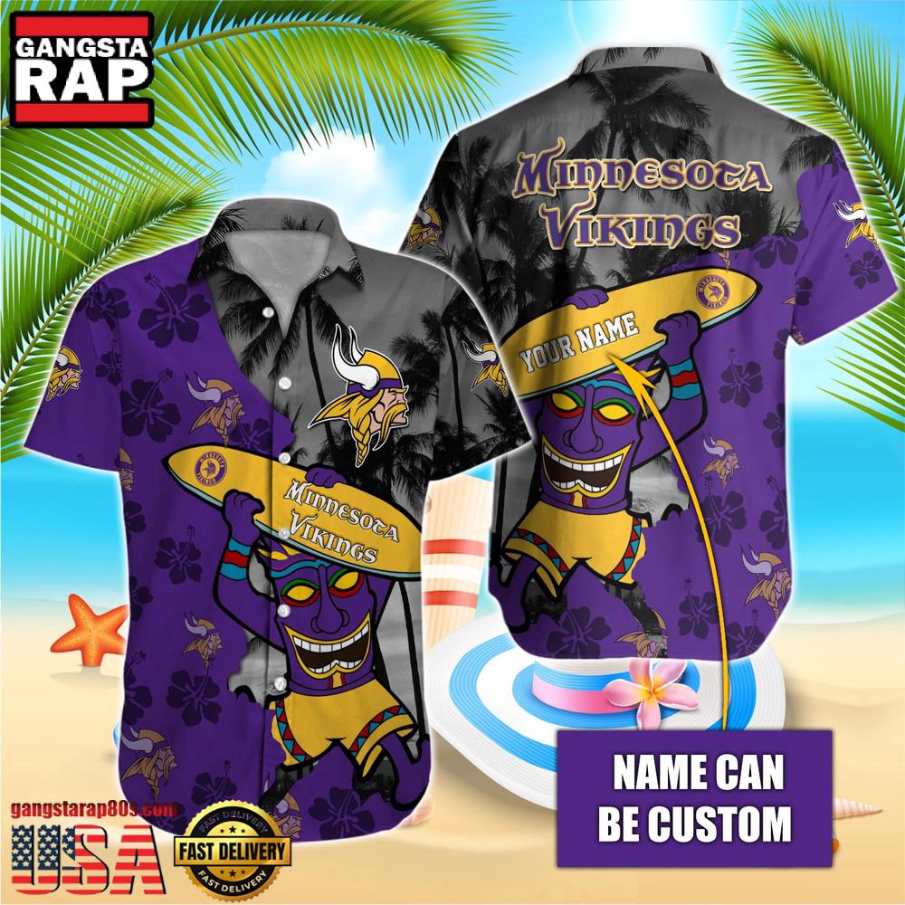 NFL Minnesota Vikings Retro Custom Hawaiian Shirts For Men Women NFL Minnesota Vikings Retro Custom Hawaiian Shirts For Men Women