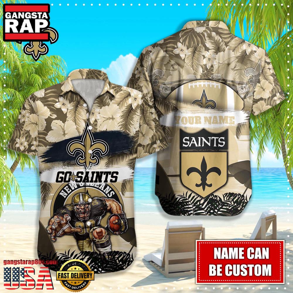 NFL New Orleans Saints Mascot Football Hawaiian Shirt