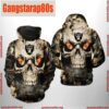 NFL Oakland Raiders Skull Team All Over Print Unisex Hoodie 2 NFL Oakland Raiders Skull Team All Over Print Unisex Hoodie
