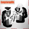 NFL Oakland Raiders Team Skull All Over Print Unisex Hoodie 2 NFL Oakland Raiders Team Skull All Over Print Unisex Hoodie