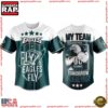 NFL Philadelphia Eagles My Team Philadelphia Forever Baseball Jersey 3 NFL Philadelphia Eagles My Team Philadelphia Forever Baseball Jersey