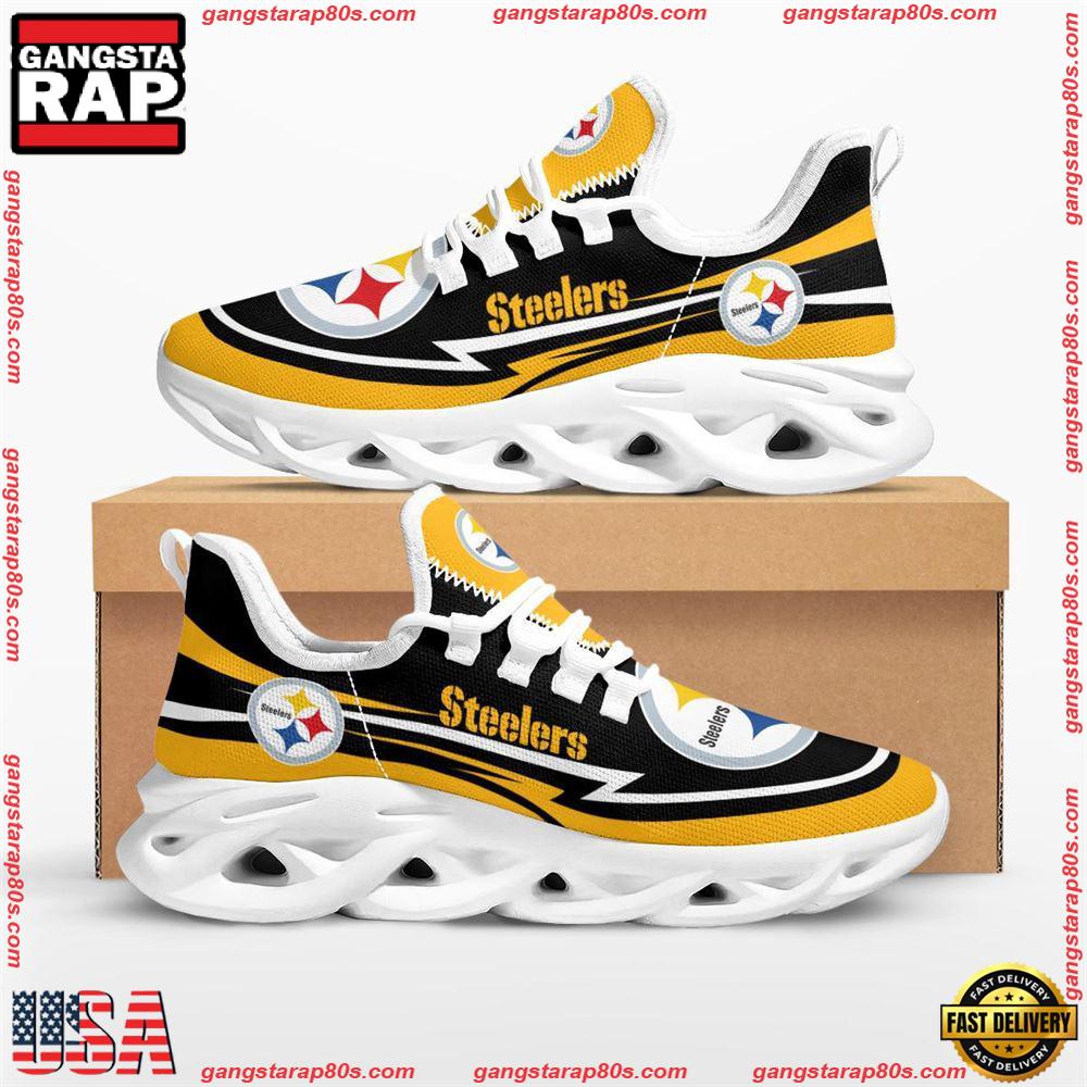 NFL Pittsburgh Steelers Are Coming Curves Max Soul Shoes Running Sneakers NFL Pittsburgh Steelers Are Coming Curves Max Soul Shoes Running Sneakers