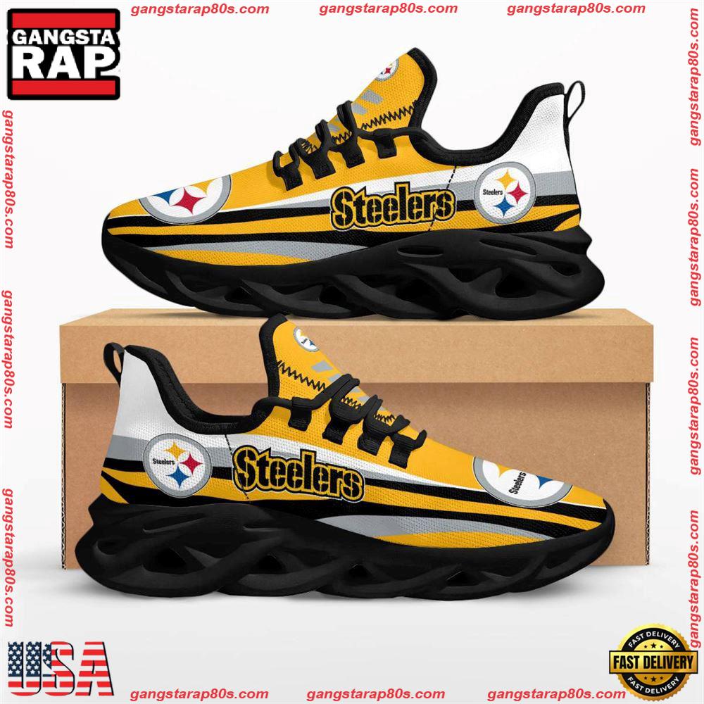 NFL Pittsburgh Steelers Max Soul Running Shoes NFL Pittsburgh Steelers Max Soul Running Shoes