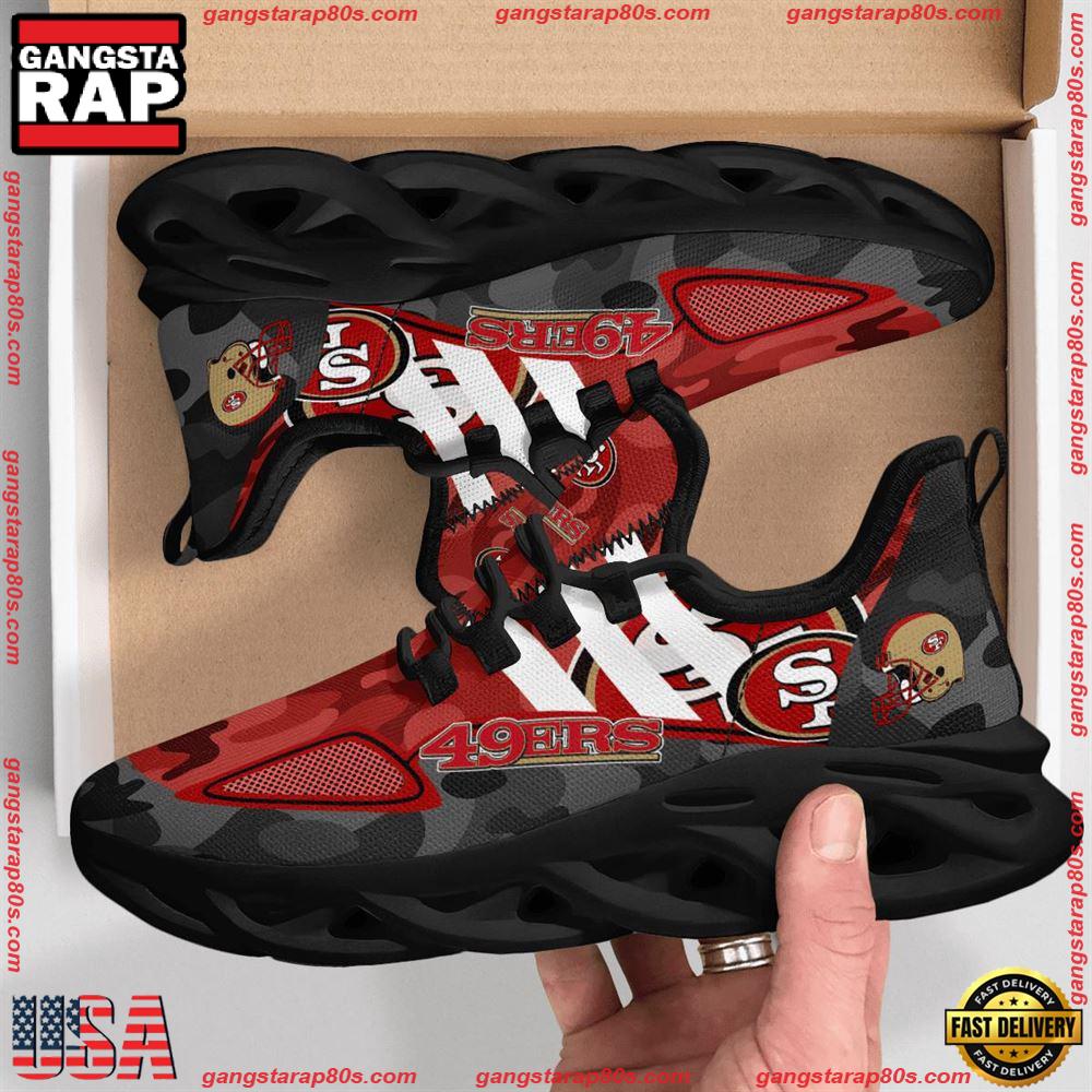 NFL San Francisco 49ers Military Camouflage Max Soul Shoes Running Sneakers Running Sneakers NFL San Francisco 49ers Military Camouflage Max Soul Shoes Running Sneakers Running Sneakers