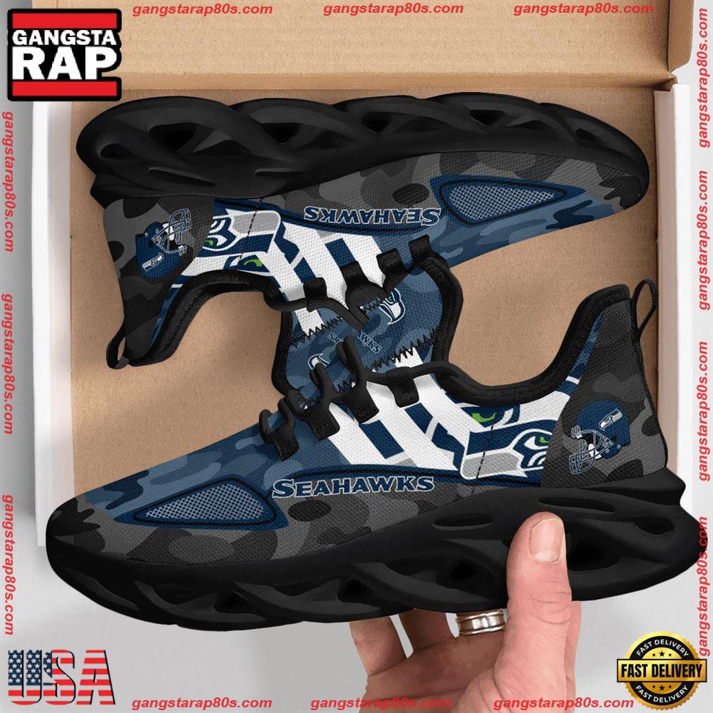 NFL Seattle Seahawks Military Camouflage Max Soul Shoes Running Sneakers Running Sneakers NFL Seattle Seahawks Military Camouflage Max Soul Shoes Running Sneakers Running Sneakers