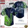 NFL Seattle Seahawks Sea Tile Custom Name Baseball Jersey