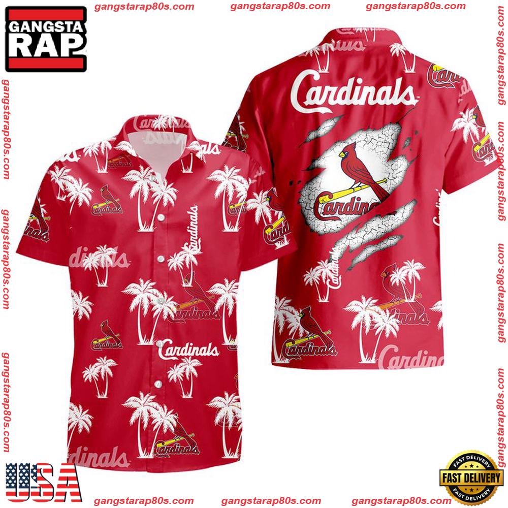 NFL St. Louis Cardinals Palm Tree Pattern Hawaii Shirt, NFL Aloha Shirts NFL St. Louis Cardinals Palm Tree Pattern Hawaii Shirt, NFL Aloha Shirts