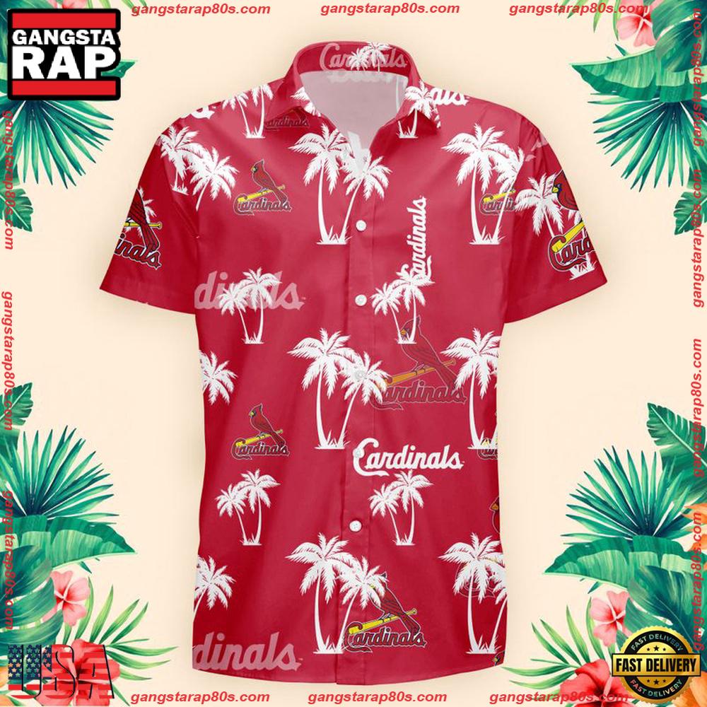 NFL St. Louis Cardinals Palm Tree Pattern Hawaii Shirt, NFL Aloha Shirts NFL St. Louis Cardinals Palm Tree Pattern Hawaii Shirt, NFL Aloha Shirts