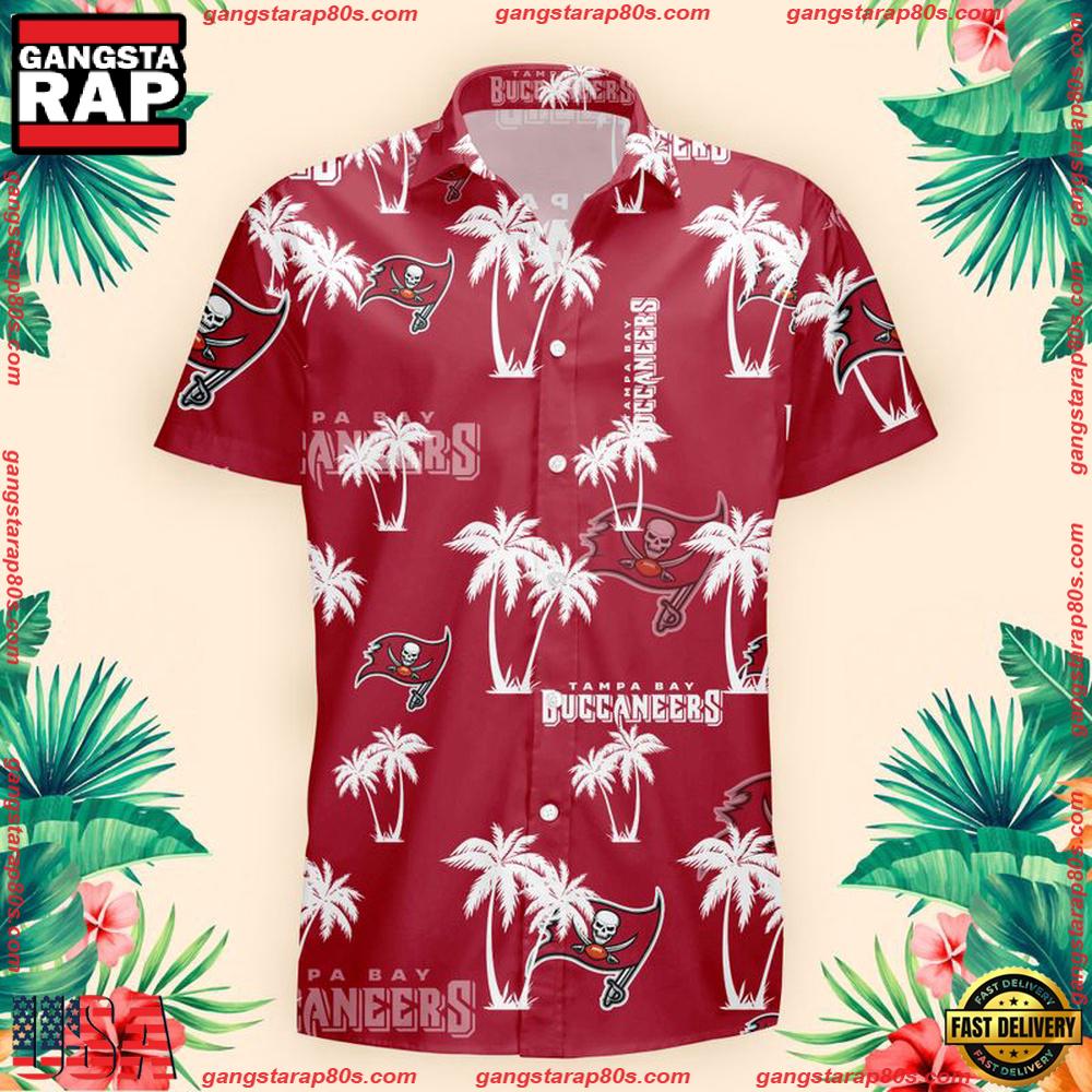 NFL Tampa Bay Buccaneers Palm Tree Pattern Hawaii Shirt Gift For Fans