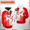 NFL Tampa Bay Buccaneers Team Skull All Over Print Unisex Hoodie