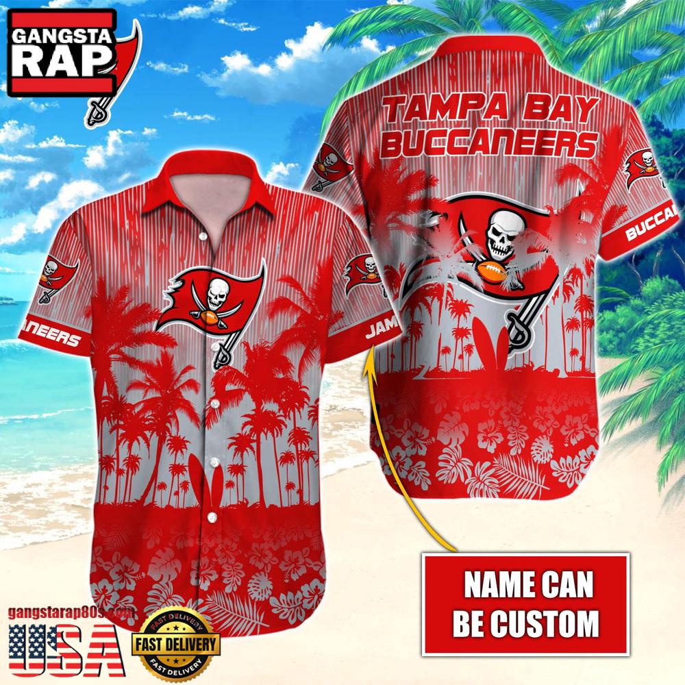 NFL Tampa Bay Buccaneers Vintage Style Custom Aloha Shirts
