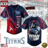 NFL Tennessee Titans Warrior Titan Up Custom Name Baseball Jersey 4 NFL Tennessee Titans Warrior Titan Up Custom Name Baseball Jersey