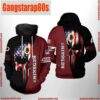 NFL Washington Redskins US Flag Skull Team All Over Print Unisex Hoodie