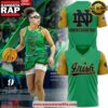 Notre Dame Womens Basketball 2025 Green Color T-Shirt 2 Notre Dame Womens Basketball 2025 Green Color T-Shirt