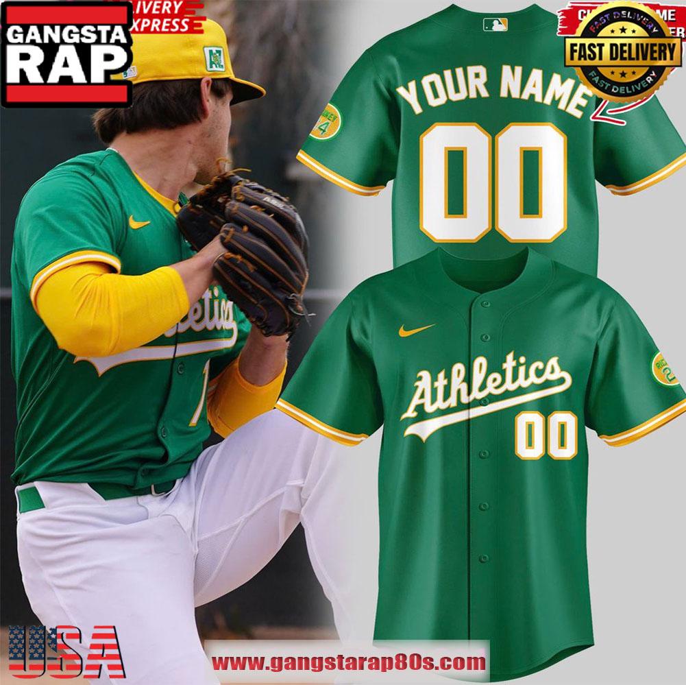 Oakland Athletics 2025 Spring Custom Name Number Baseball Jersey Oakland Athletics 2025 Spring Custom Name Number Baseball Jersey
