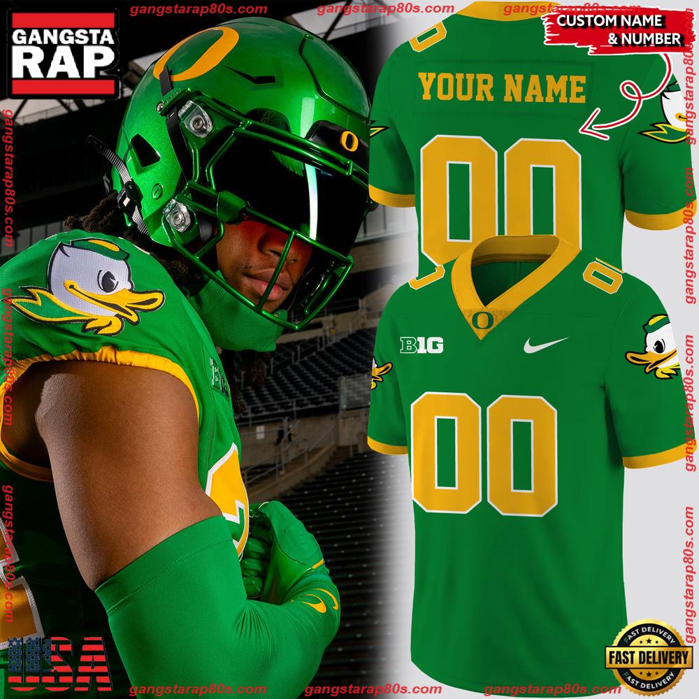 Oregon Ducks Gang Green Football Jersey Shirt Oregon Ducks Gang Green Football Jersey Shirt
