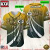 NFL Custom Name Number Green Bay Packers Mascot Football New Design Baseball Jersey Shirt 2 Personalized Name And Number Green Bay Packers NFL Mascot Football Baseball Jersey Shirt